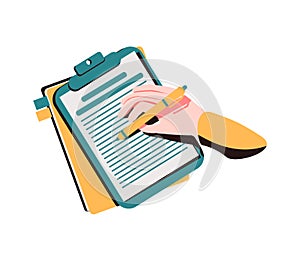 Creativity as writer imagination thinking implementation tiny person concept. Redactor, editor or intelligence art author creative